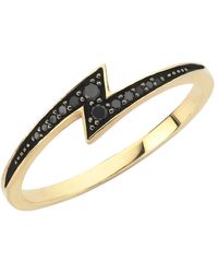 Zoe & Morgan - Zap Black Diamond Ring - Lyst