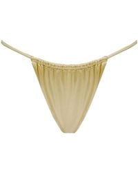 Decolet the label - Gia Satin Bikini Bottoms - Lyst