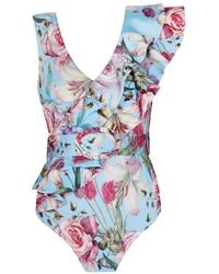 Nur Karaata - Lilac Blu Swimsuit - Lyst
