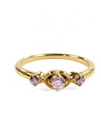 Belinda Jewelz - Tourmaline Vintage Triple Birthstone Ring - Lyst