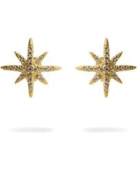 Ebru Jewelry - Guidance North Star & Diamond Stud Earrings - Lyst