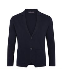 Paul James Knitwear - Lightweight Extra Fine Merino Wool Massimo Knitted Blazer - Lyst