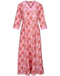 At Last - Cotton Rhonda Midi Dress - Lyst