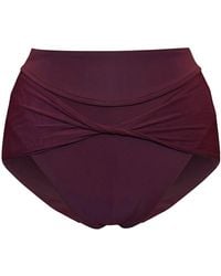 Serotone Swim - High Cut Twist Bottoms - Lyst