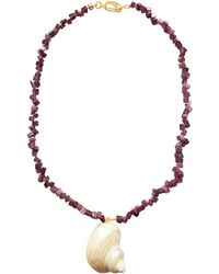 Smilla Brav - Shell Necklace Sienna - Lyst