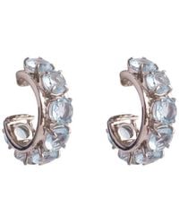 Bounkit - Alyson Hoops Quartz Pierced - Lyst