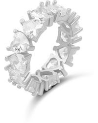 SHYMI - Heart Prong-Set Eternity Band - Lyst