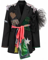 Miro Misljen - Avant-Garde Patchwork Blazer – Upcycled Art Jacket - Lyst
