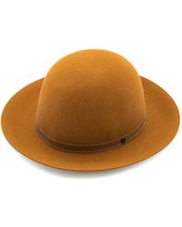 DORIA 1905 - Caramel Lapin Suede Felt Rolling Hat - Lyst
