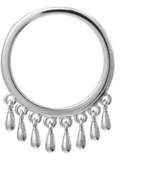 Lucy Quartermaine - Solid Sterling Multi Drop Waterfall Ring - Lyst