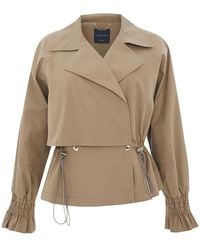 Exquise - Regular Shirt Collar Cotton Yareli Jacket - Lyst