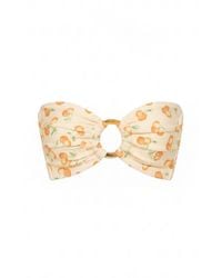 Montce - Cherry Sherbet Tori Ties Bandeau Bikini Top - Lyst