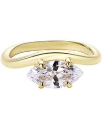 Onewildone - You'Re My Favourite Marquise Pinky Ring - Lyst