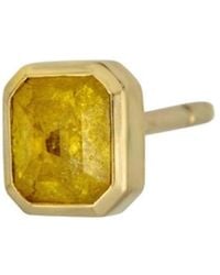 Rahul's Jewels - Sanctum Verus Earring Single -14 Karat With Genuine Diamond - Lyst