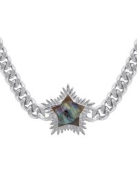 Luna Charles - Odette Labradorite Spiky Star Choker Necklace - Lyst