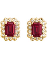 Juvetti - Verda Earrings Ruby & Diamond - Lyst