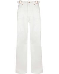 Donna Ida - Minnie The High Top Full Length Wide Leg Flared Jeans - Lyst