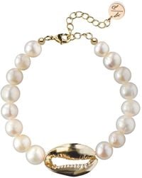 Adriana Pappas Designs - Pearl Bracelet With Shell - Lyst