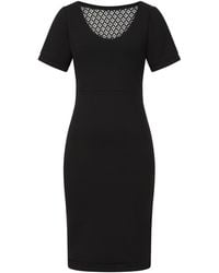 Sophie Cameron Davies - Lace Back Jersey Midi Dress - Lyst
