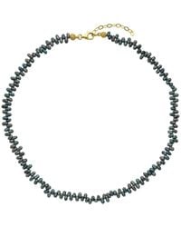 LINYA JEWELLERY - Triton Asymmetric Pearl Necklace - Lyst