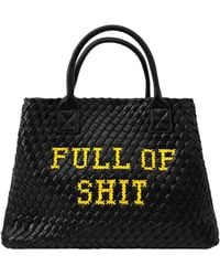 Lilly Loves - Vegan Leather Full Of Shit Embroidered Bag - Lyst