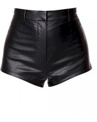 AGGI by HALEWSKI - Cori Vegan Leather Shorts - Lyst
