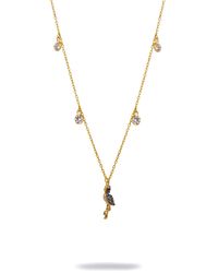 Ebru Jewelry - Diamond Flamingo Elegance Chain Necklace - Lyst