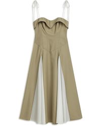 Nocturne - Neutrals Corset Look Dress - Lyst