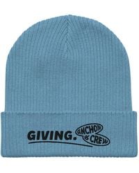 Anchor and Crew - Light Giving Gen. Organic Cotton Embroidered Beanie - Lyst