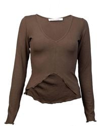 Love and Nostalgia - Rosie Rib Top - Lyst