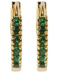 NASI SILVER - Adaya Huggie Hoops- Spinel - Lyst
