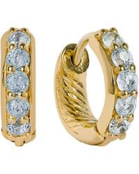 Charlotte's Web Jewellery - Kali Huggie Hoop Earrings - Lyst