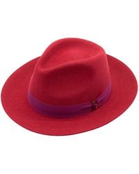 DORIA 1905 - Burgundy Lapin Felt Drop Hat - Lyst