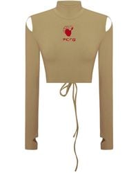 Pcfg - Long Sleeve Crop Top - Lyst