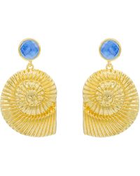 Marcia Moran - Oceania Earrings With Tanzanite - Lyst