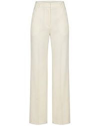 Malo - Ecru Tailored Boot Cut Pants - Lyst