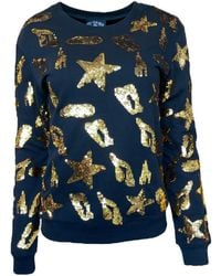 Any Old Iron - S Leopard Star Sweatshirt - Lyst