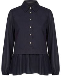 James Lakeland - Contrast Hem Blouse - Lyst
