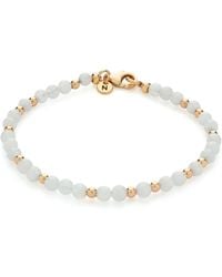 Nellou Jewellery - Neutrals Jewel Bead June Birthstone Bracelet Plated Sterling - Lyst