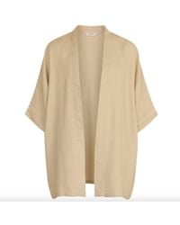 ORIGIN OF HEARTS - Neutrals Vela Linen Kimono Shirt - Lyst