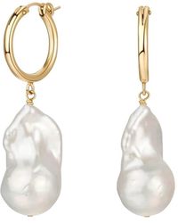 Katy Faye - Bella Pearl Earrings - Lyst