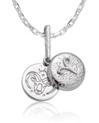 Cartography - Aries Zodiac Locket Necklace - Lyst