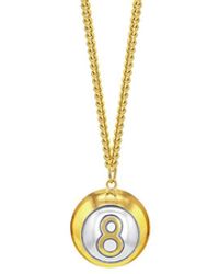 Womens Mens Jewellery Mens Necklaces True Rocks 8-ball Necklace in Silver Metallic 