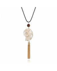 Ormiro - Siren Shell & Tassel Necklace - Lyst