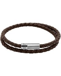 Tateossian - Pop Rigato Double Wrap Leather Bracelet - Lyst