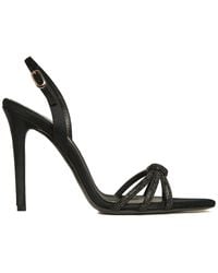 Ginissima - Daisy Crystals And Satin Sandals - Lyst