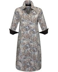 Perlavera - Clara Spiral Knee-Length Missy Fit Dress - Lyst
