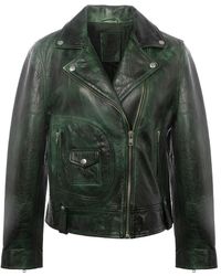 Zasta Studio - Gasoline Biker Leather Jacket - Lyst