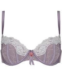 Tallulah Love - Silk Keepsake Underwired Balconette Bra - Lyst