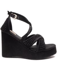 Rettrose - Genesis Hand Embellished Luxury Wedge Shoe - Lyst